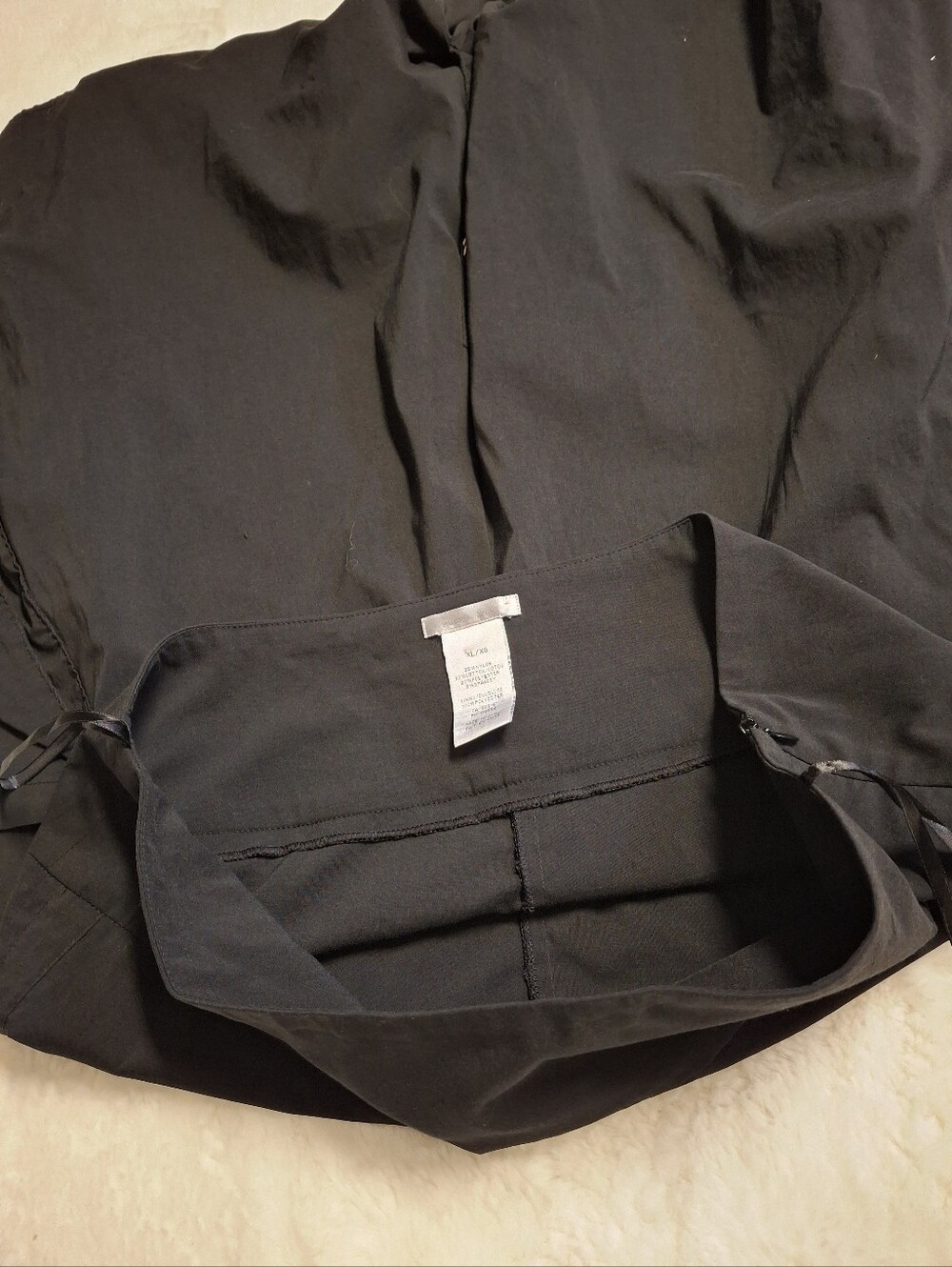 Alison Sheri Black Gothic Utility Skirt D-Ring Pocket Stretch Women Size X-Large - Picture 9 of 16